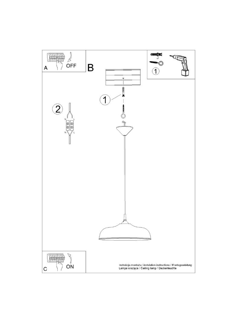 Lampa wisząca GINA biała