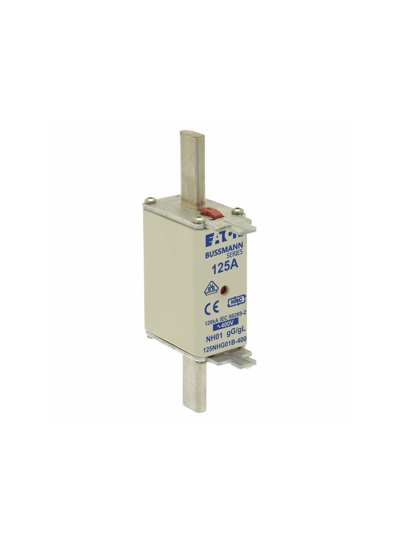 NH FUSE 125A 400V GG/GL SIZE 01 Wkładka NH01 125A 400V GL/GG podwójny wskaźnik 125NHG01B-400 EATON