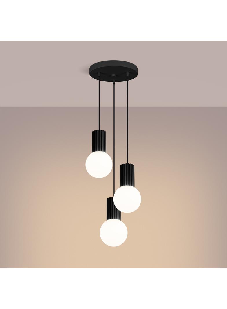 Lampa wisząca HALO 3P czarna