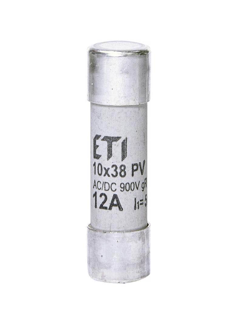 Wkładka topikowa cylindryczna PV gR 900V CH10x38 gR 12A 900V AC DC 002625032 ETI