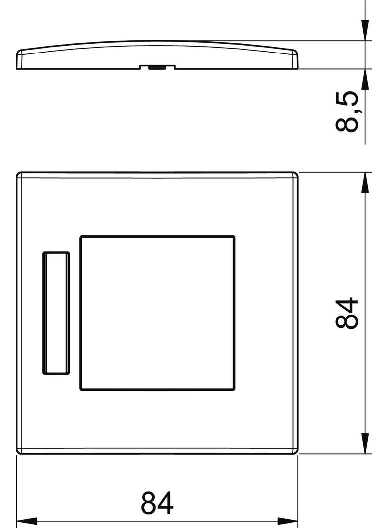 AR45-BF1 RW, Ramka Modul 45, pojedyncza