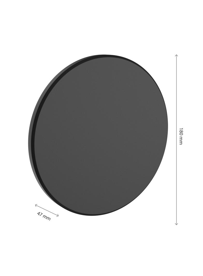 PIATTA 12W CCT 230V IP44 180x47MM CZARNY OKRĄGŁA ELEWACYJNA