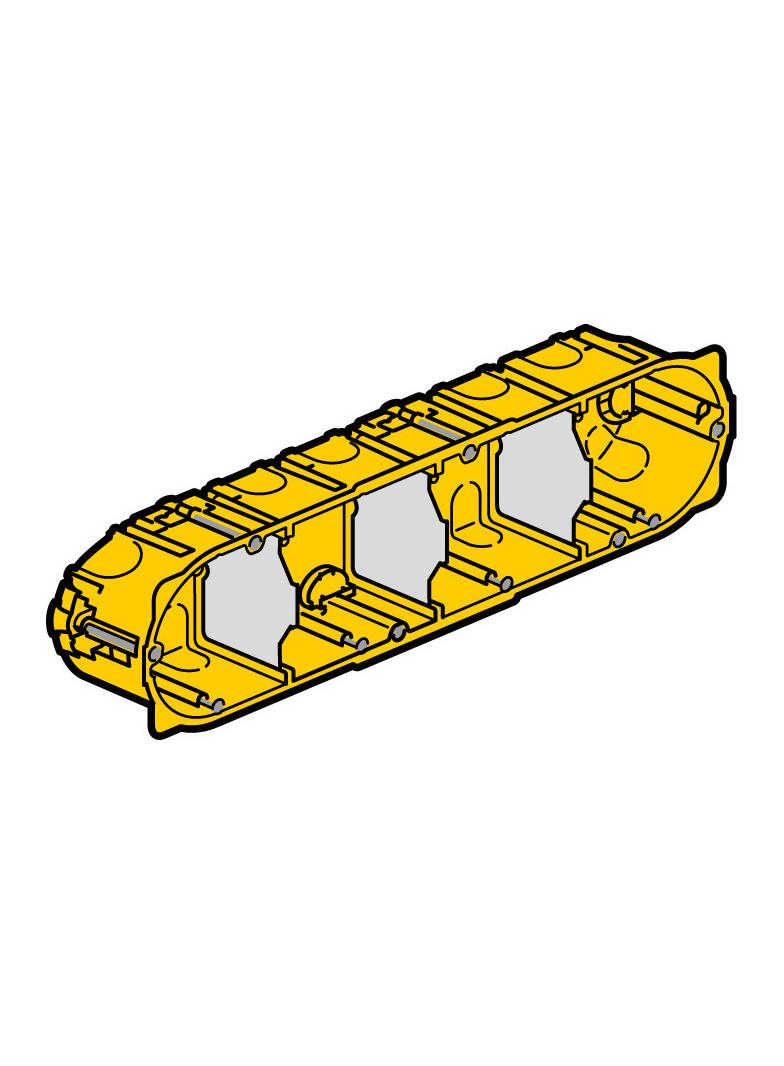 Batibox Puszka Poczwórna Przelotowa Do Karton-Gipsu 40 Mm  080044 LEGRAND
