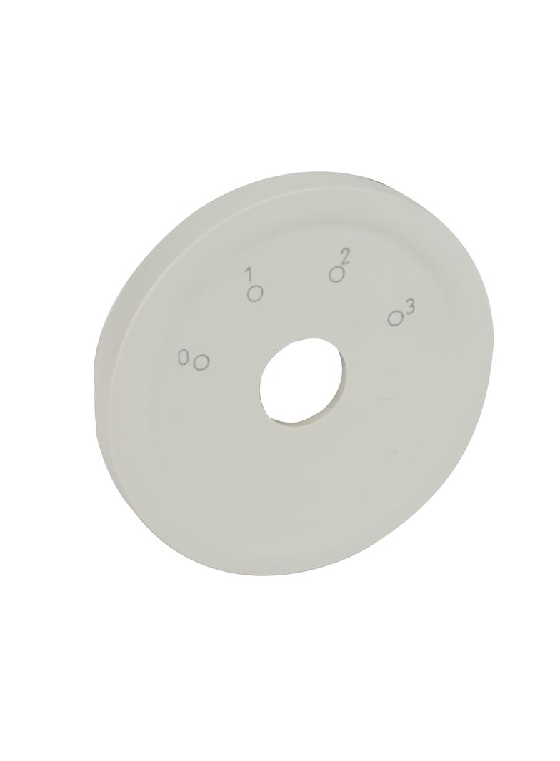 CELIANE - PLAKIETKA STEROWNIKA WENTYLACJI 4-POŁOŻENIOWEGO BIAŁA, Legrand