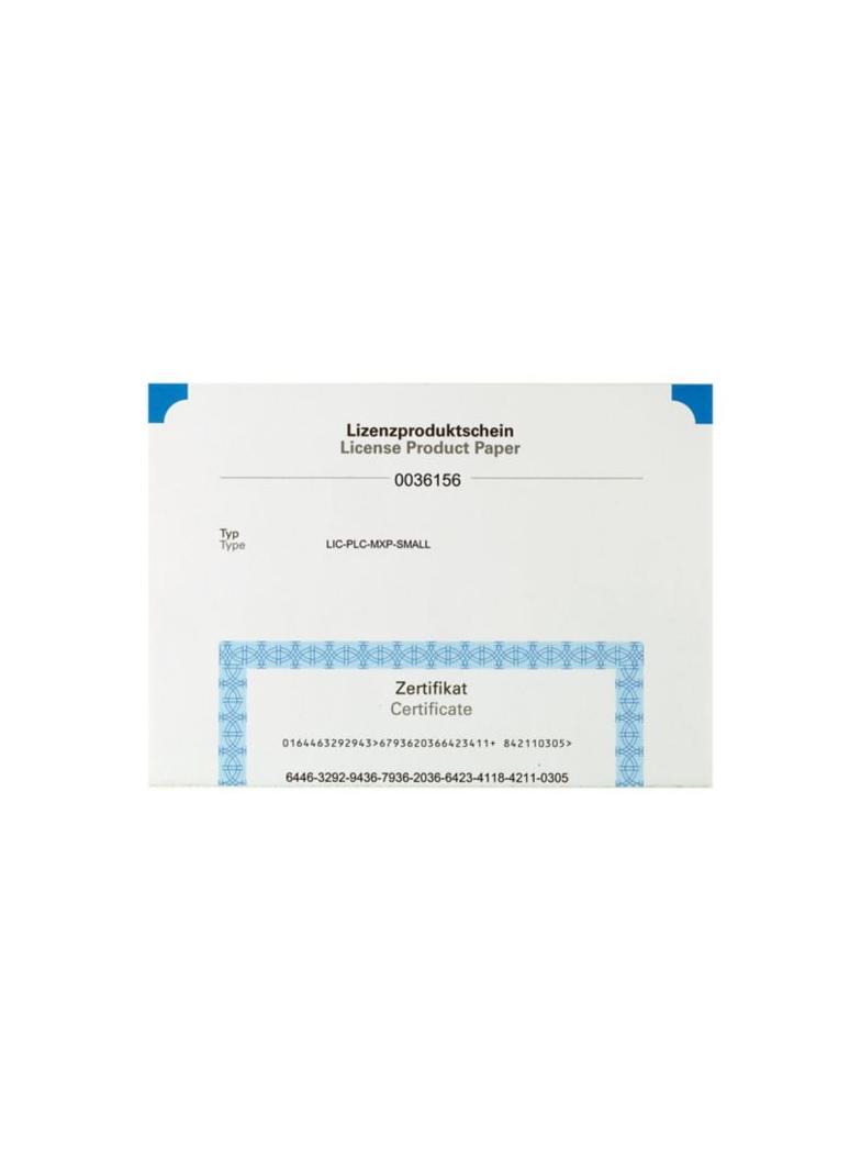 LIC-PLC-MXP-SMALL Licencja PLC do pan. XV2xx-57MPN., XV(S)-4xx-57.