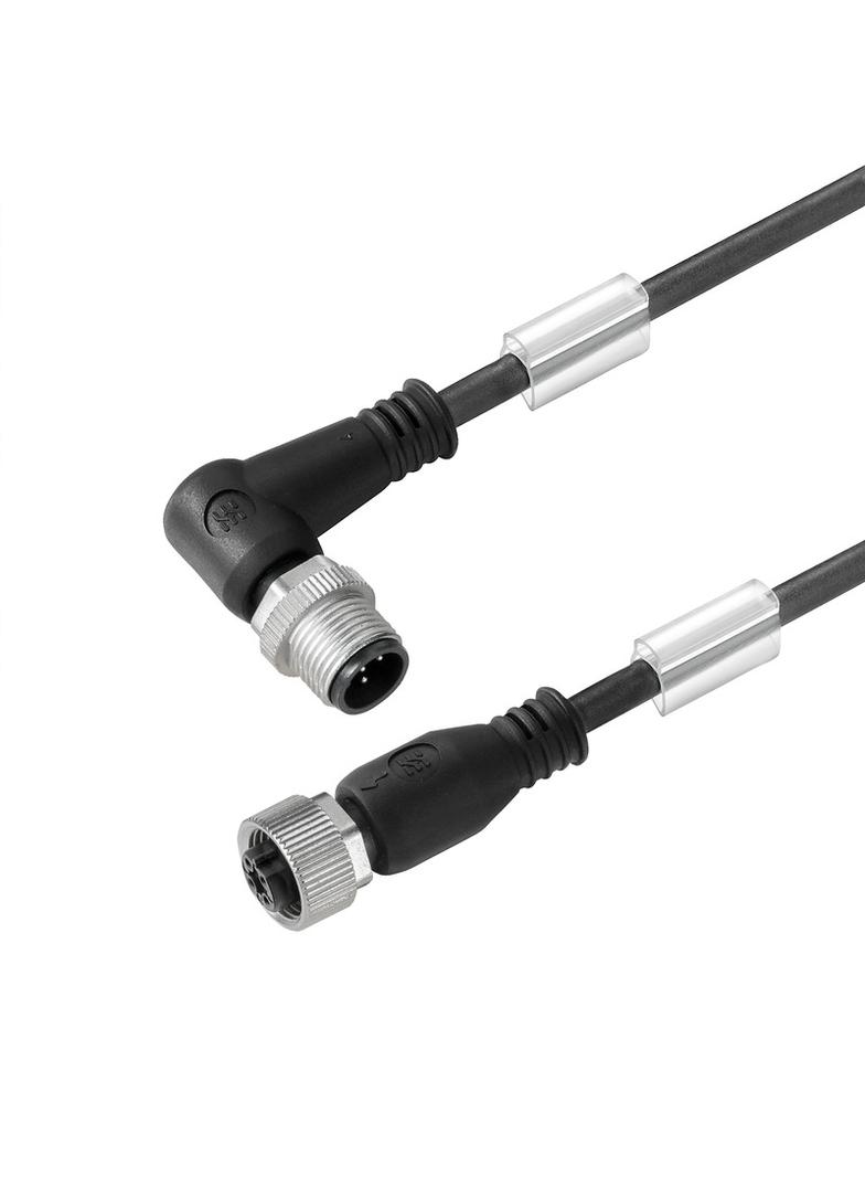 SAIL-M12WM12G-5B-1.5U Przewód czujnika-siłownika (zmontowany), Kabel połączeniowy, M12 / M12, Liczba biegunów: 5, Długość kabla: 1.5 m, złącze męskie, kątowe - złącze żeńsk /1szt 1057890150 WEIDMÜLLER