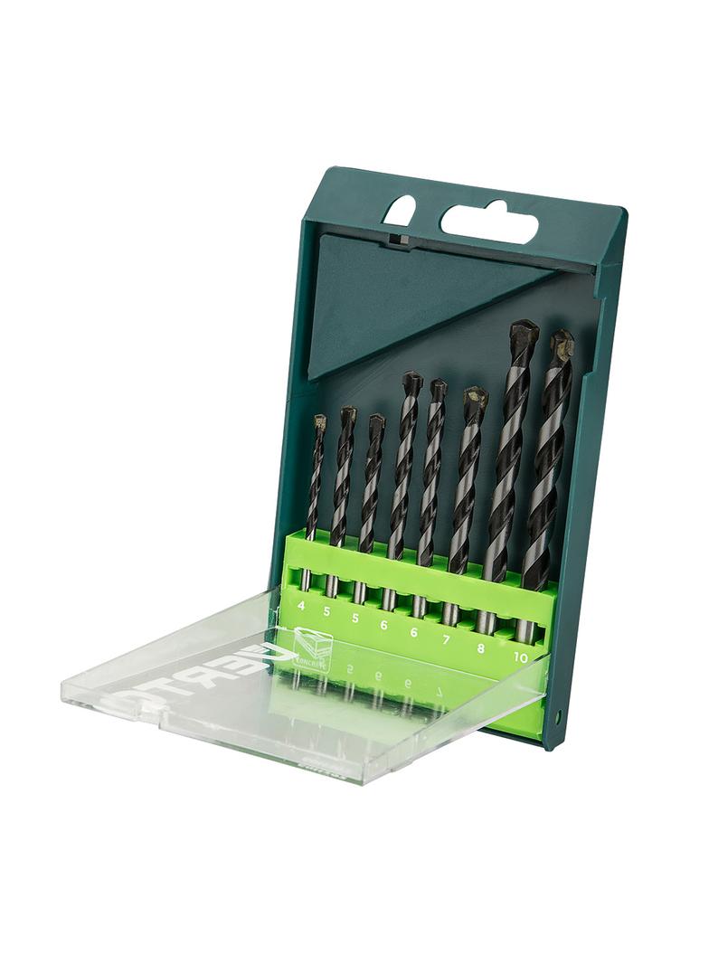 Zestaw wierteł do betonu zestaw 8 szt. - 4, 5, 5, 6, 6, 7, 8, 10 mm