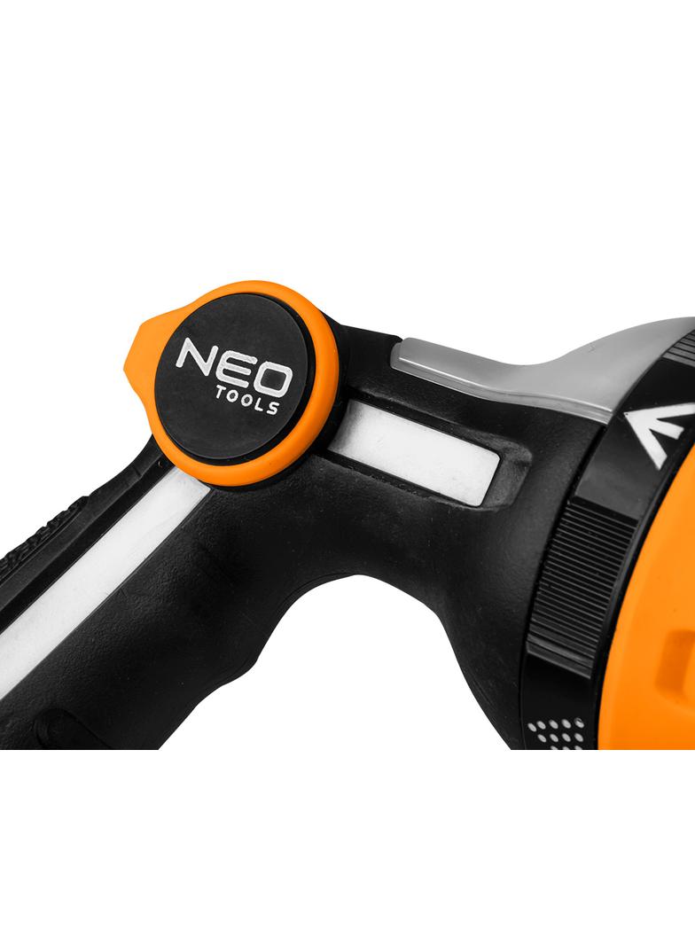 Zraszacz wielofunkcyjny, 5 funkcji, z płynną regulacj, metalowa tarcza