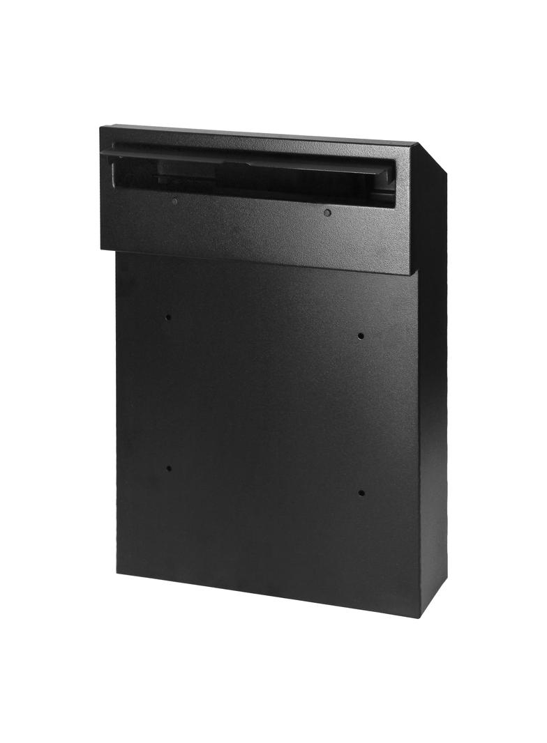 Skrzynka na listy przelotowa FIJI, z zamkiem bębenkowym, kolor czarny