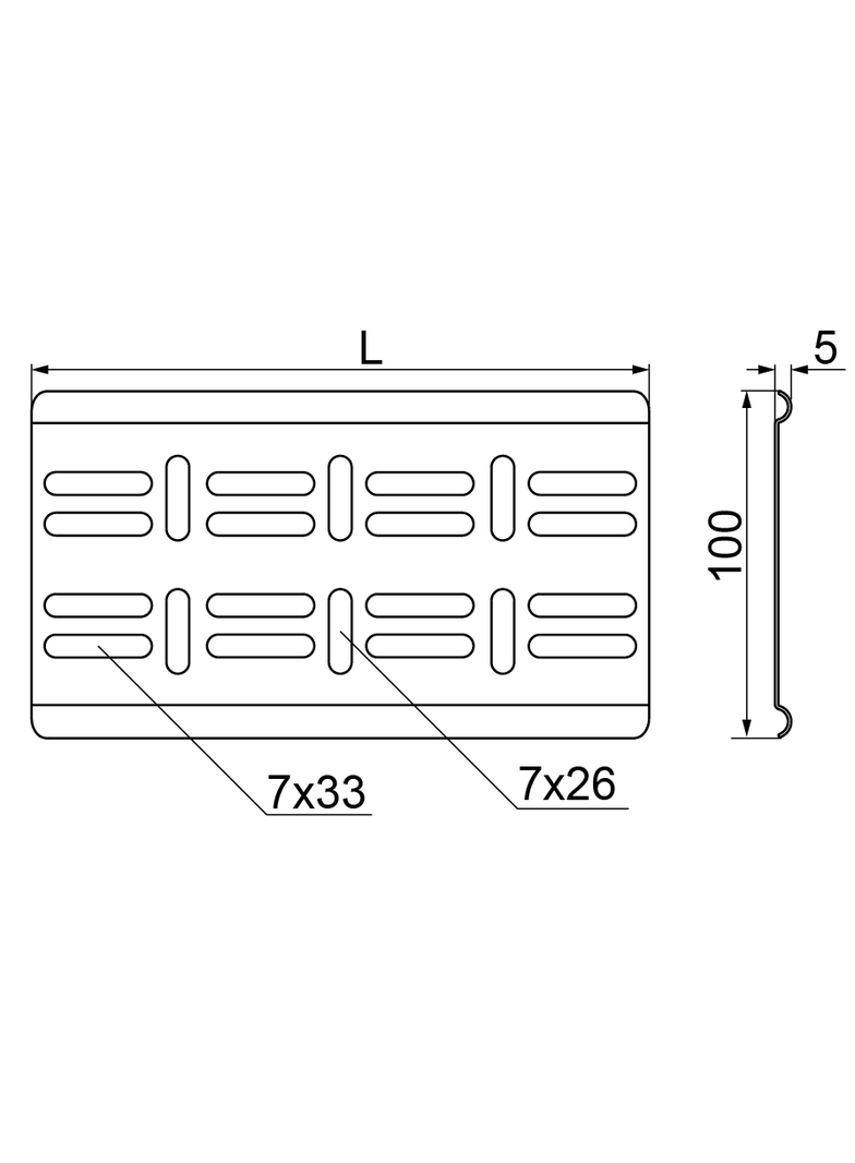 Blacha łącznikowa Grubość 1,00 mm BL/BLO300 100130 BAKS