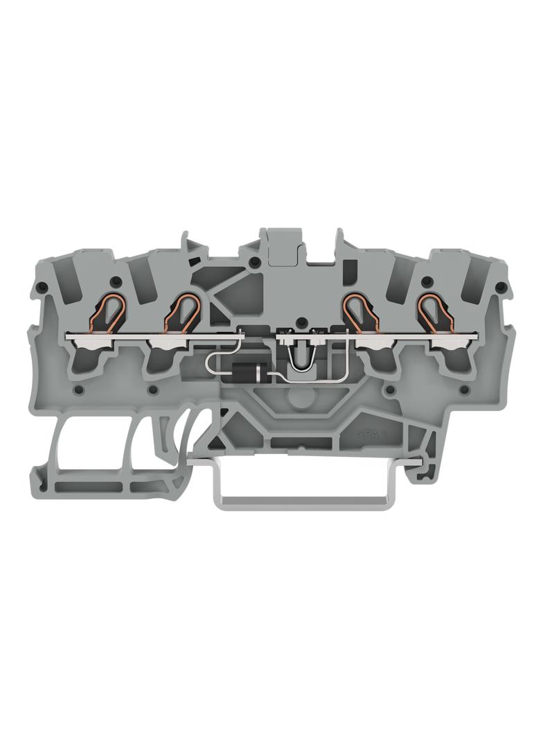 TOPJOBS złączka 4-przewodowa 1,5 mm2 diodowa szara