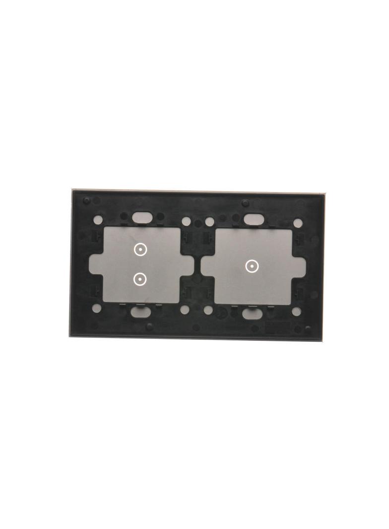 Simon 54 Touch Panel dotykowy S54 Touch 2 moduły 1 pole dotykowe + 2 pola dotykowe pionowe srebrna mgła DSTR213/71 KONTAKT