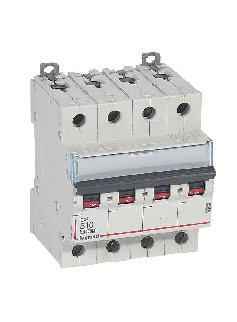 WYŁĄCZNIK NADPRĄDOWY S 314 4P B 10A 10000A SERII DX3, Legrand