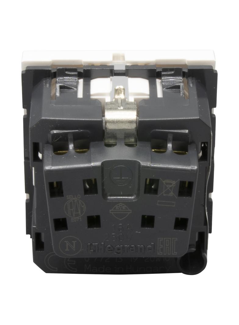 Mosaic Gn 2P+Z Schuko Podłączenie Przez Zaciski Śrubowe-2 Moduły Białe 16A-250V 077213 LEGRAND
