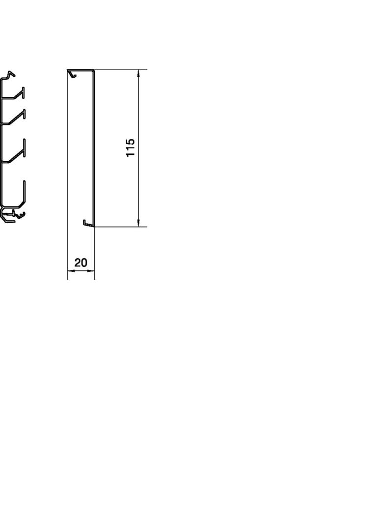 tehalit.SL Pokrywa 20x115 czarny SL2011529011 HAGER