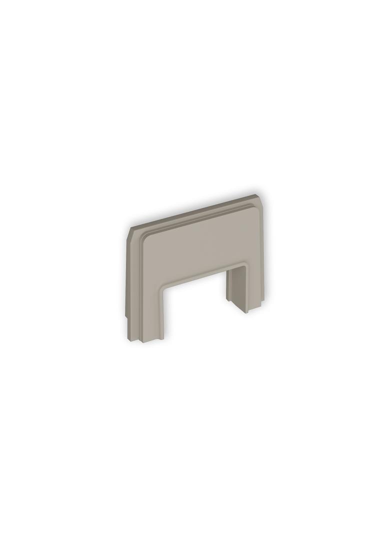 Zaślepka z wpustem do korytka 25x15 mm do puszki natynkowej pojedynczej PUK-1 / PUZ-1 taupe 60ZAPUKZ-3 KARLIK
