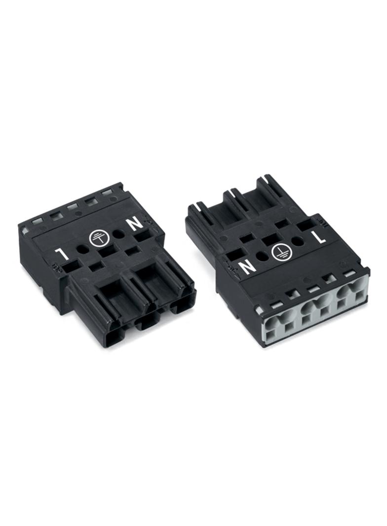 WINSTA wtyk 3-torowy czarny