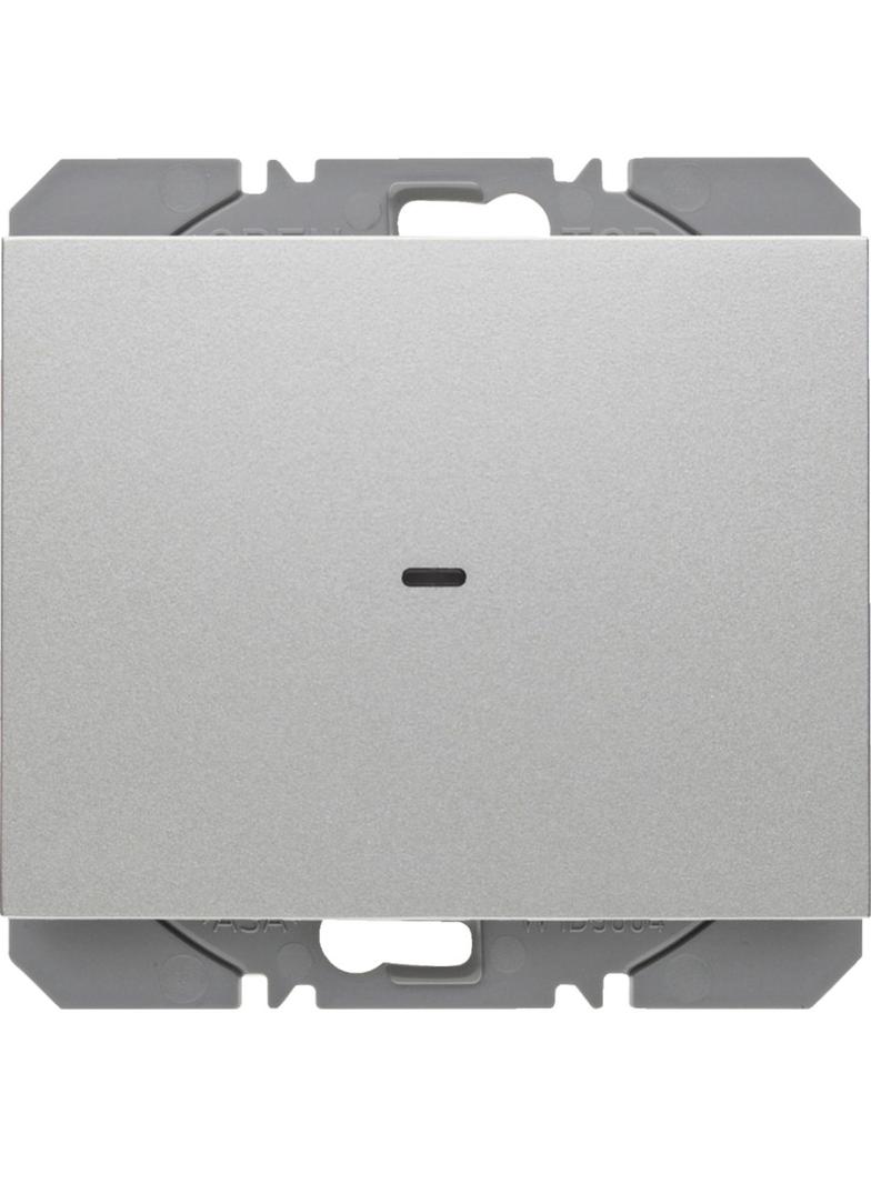 BERKER K.5 KNX RF quicklink Przycisk radiowy pojedyncza płaski aluminium lakierowana 85655277 HAGER