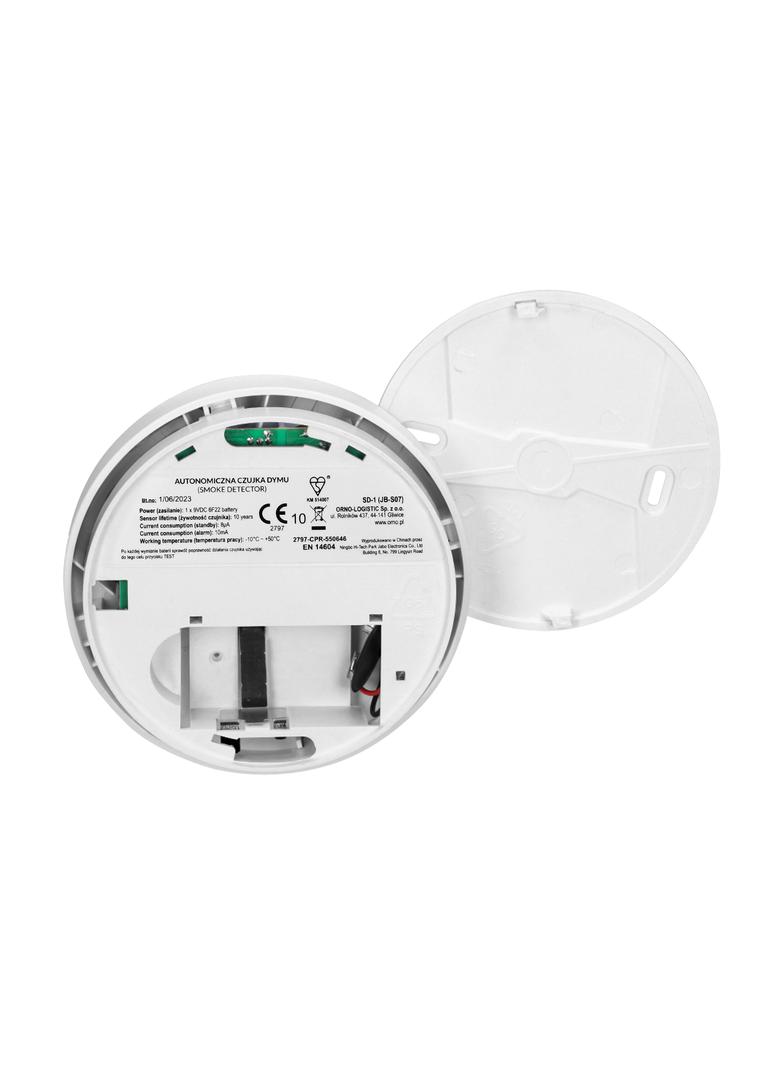 Bateryjny czujnik dymu 9V DC BSI SD-1 ORNO