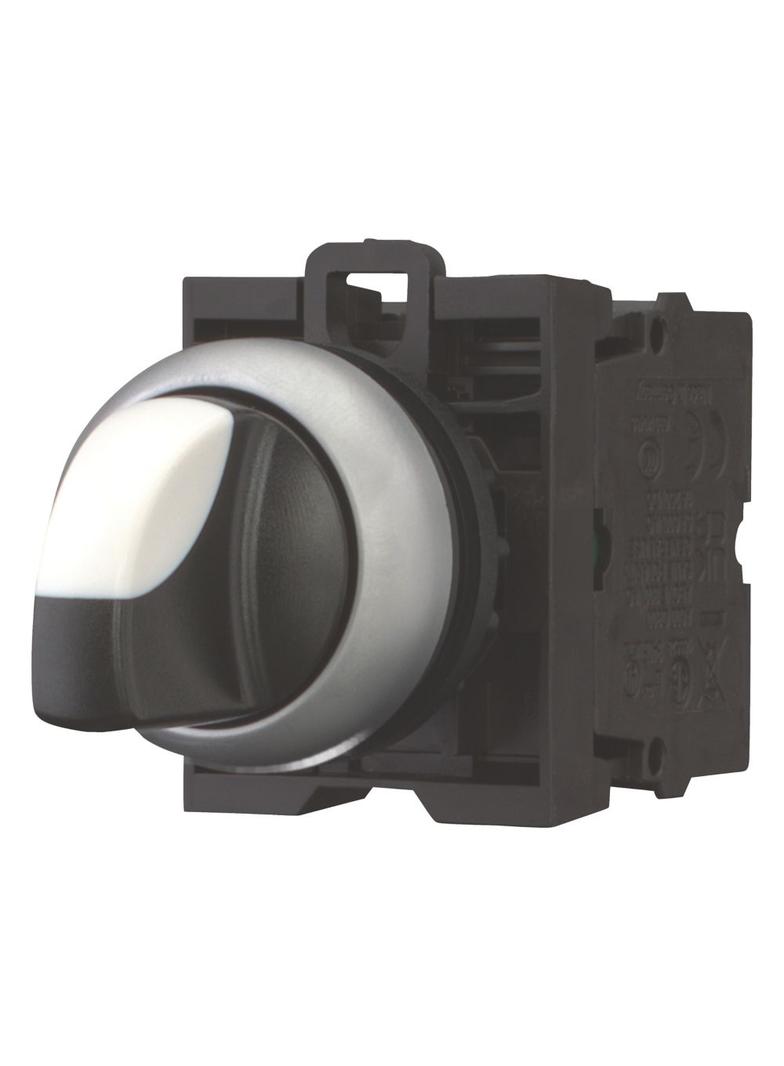 M22-WRK3/K20 Przełącznik 3 położeniowy pokrętło 22mm czarny 2Z bez samopowrotu 216520 EATON