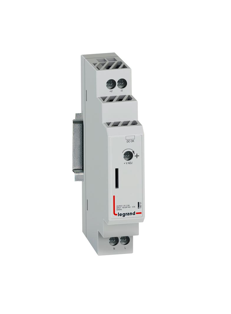 MODUŁOWY JEDNOFAZOWY ZASILACZ IMPULSOWY DC 5V - 12W, Legrand