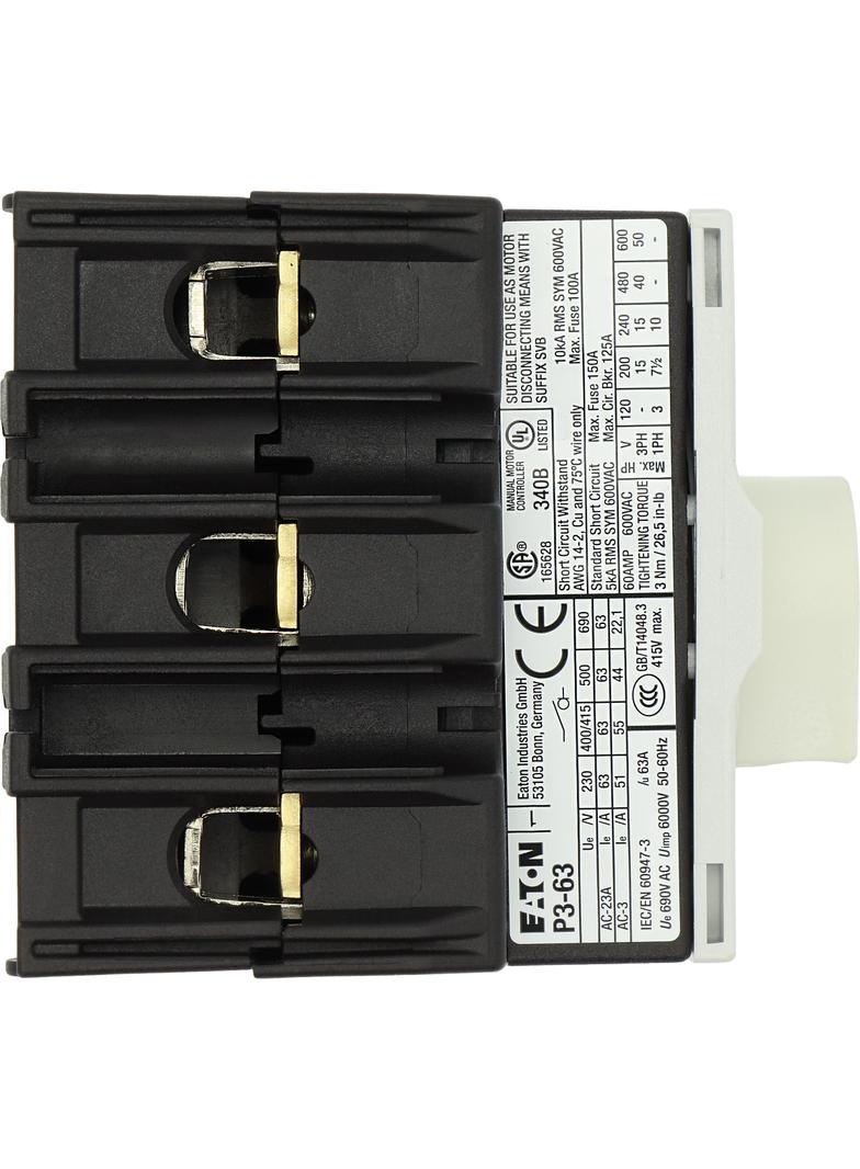 P3-63/M4/SVB Rozłącznik awaryjny 3P 63A przedłużka metalowa 400mm 172784 EATON