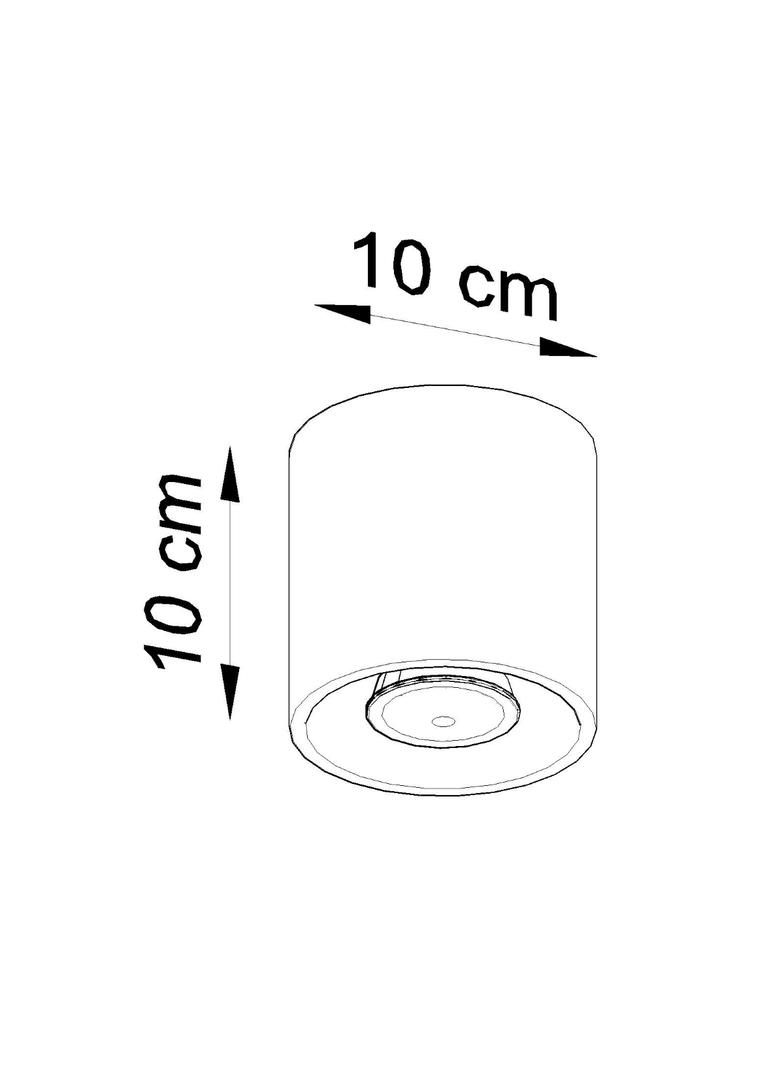 Sollux Plafon ORBIS 1 antracyt SL.0568