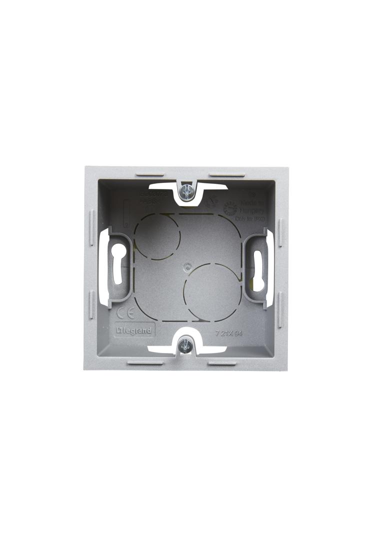 Suno Pojedyncza Puszka Natynkowa Aluminium 721394 LEGRAND