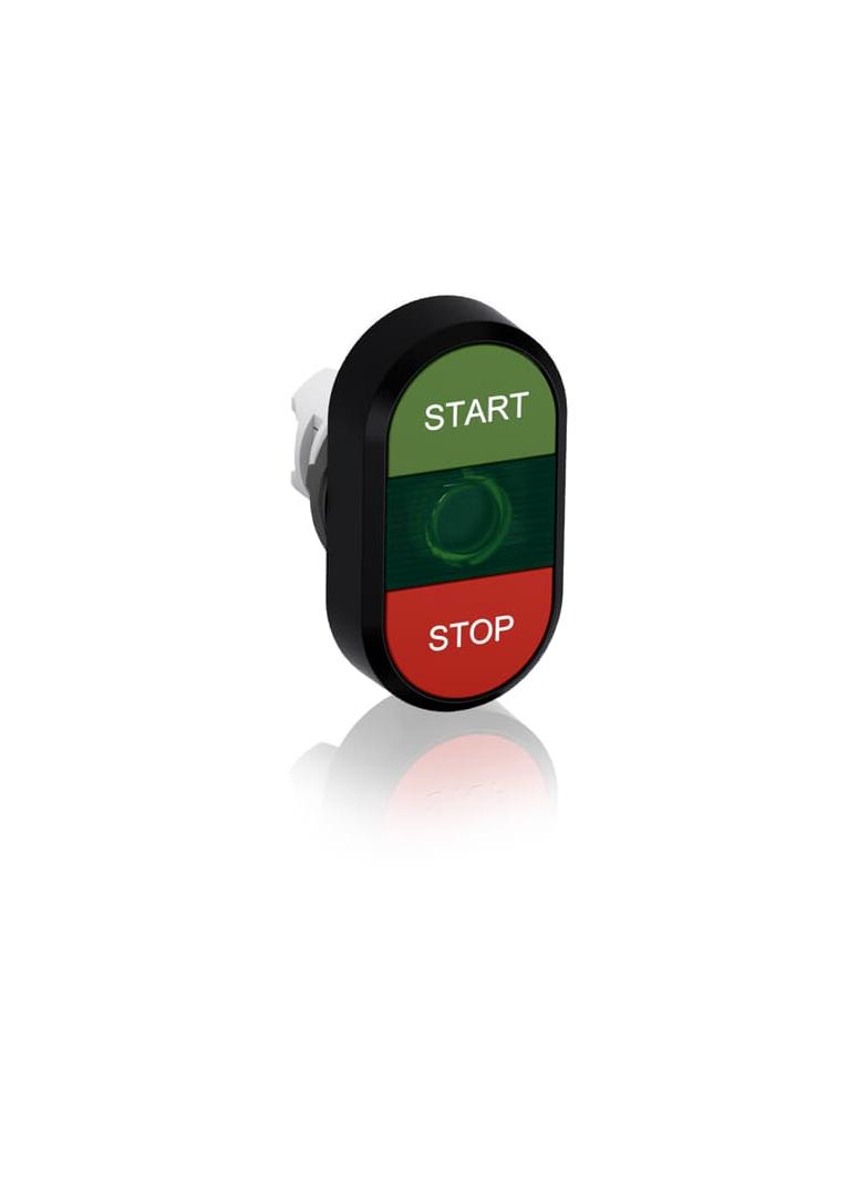 Przycisk podwójny START-STOP zielone pole podświetlany MPD4-11G