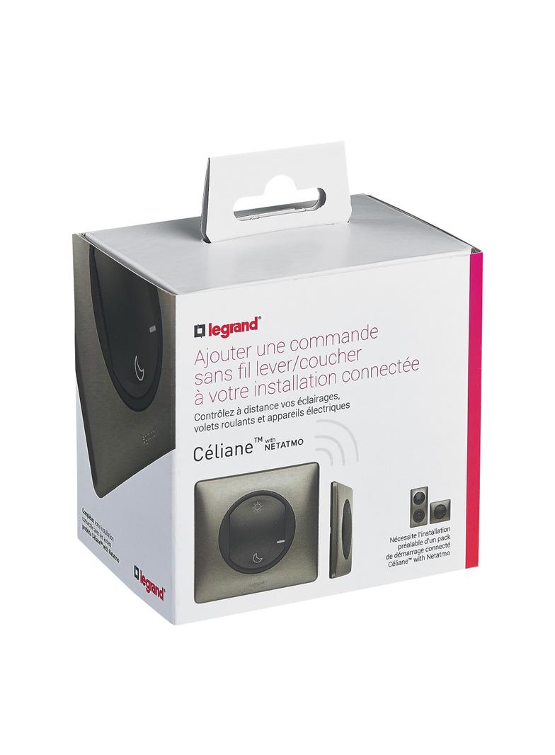 CELIANE WITH NETATMO - ŁĄCZNIK BEZPRZEWODOWY DZIEŃ/NOC GRAFITOWY, Legrand