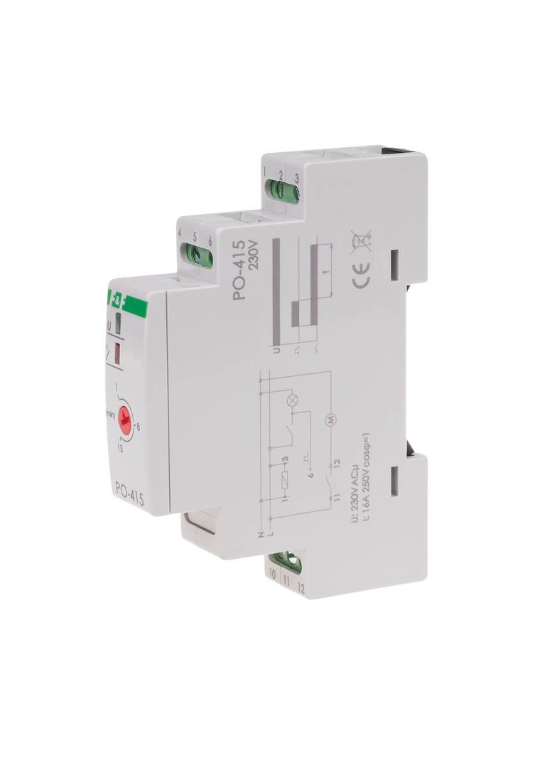 przekaźnik czasowy z opóźnionym odpadaniem, montaż na szynie DIN, 230V