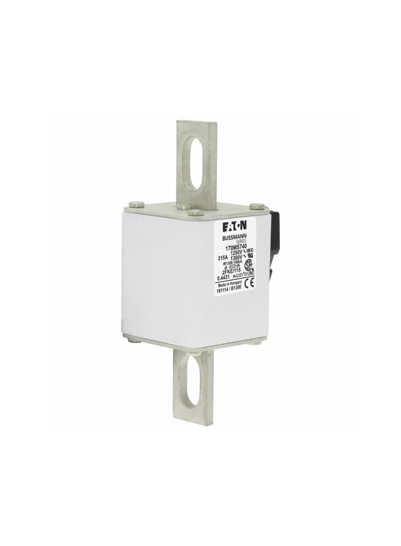 FUSE 315A 1250V 2FKE/115 AR CU Wkładka szybka 315A AC 1250V rozmiar 2 61x77x160 mm aR IEC, 170M5740