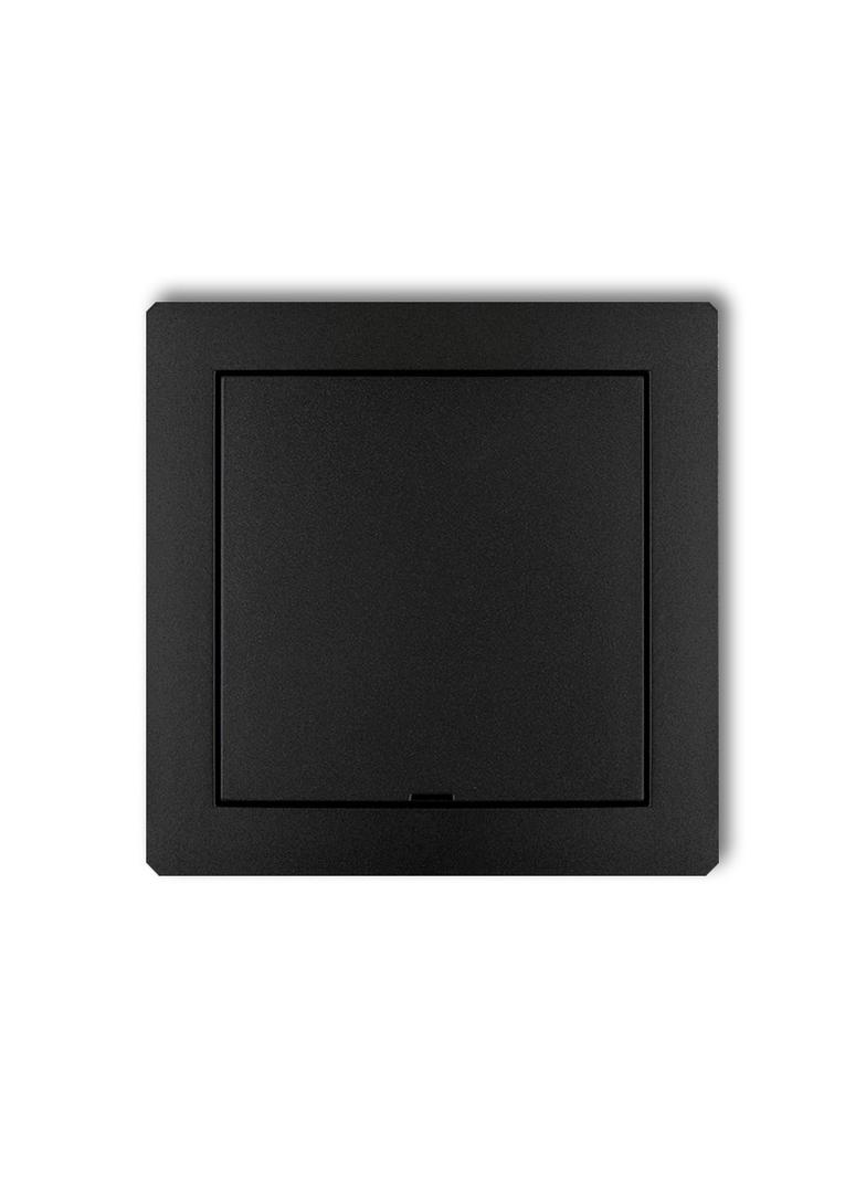 DECO Ramka pośrednia z zaślepką czarna mat