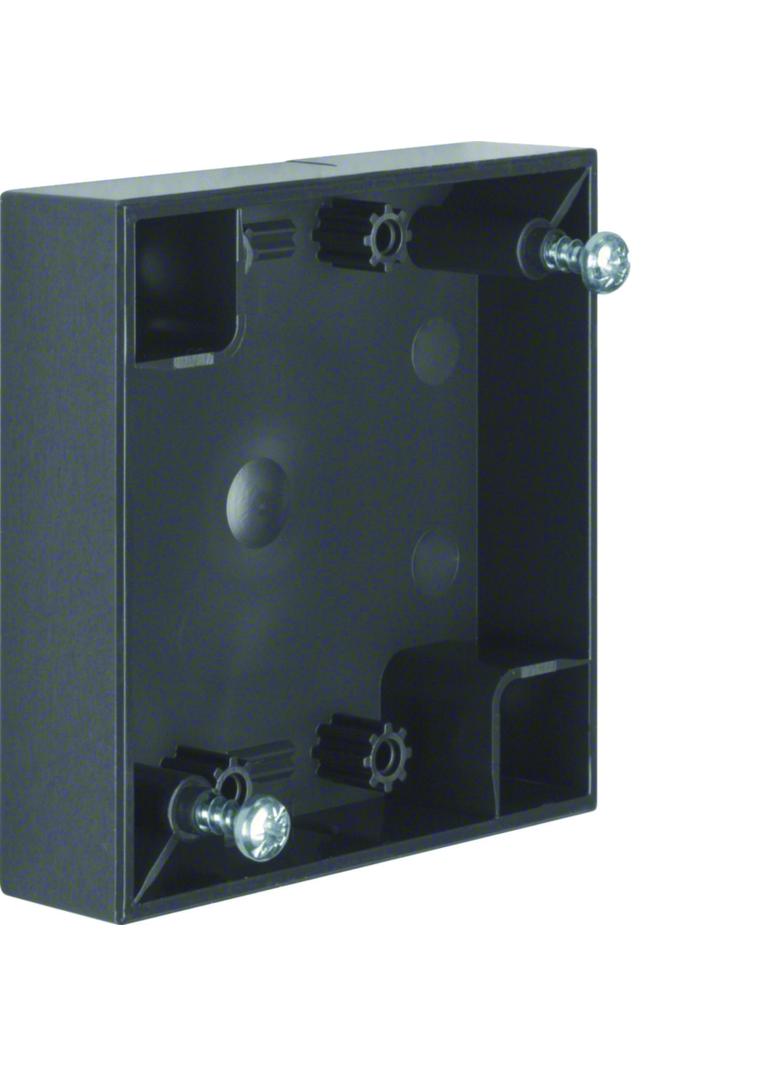 Integro Flow Puszka natynkowa 1-krotna płaska, antracyt, połysk