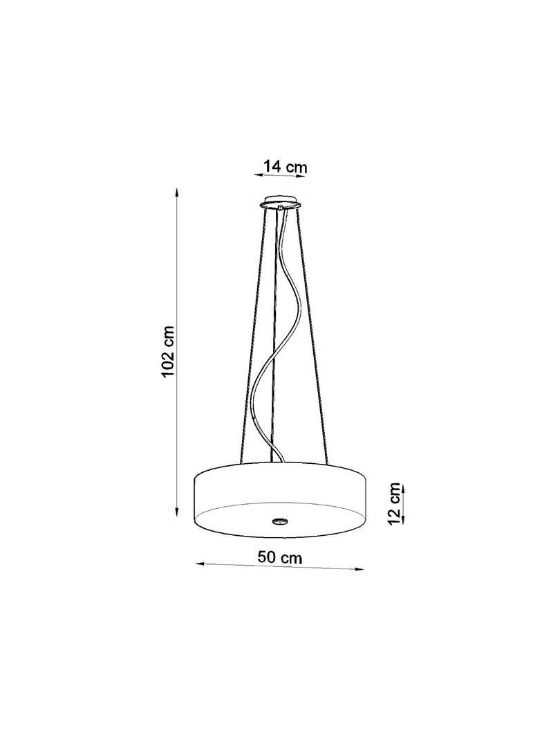 Sollux Żyrandol SKALA 50 biały SL.0757