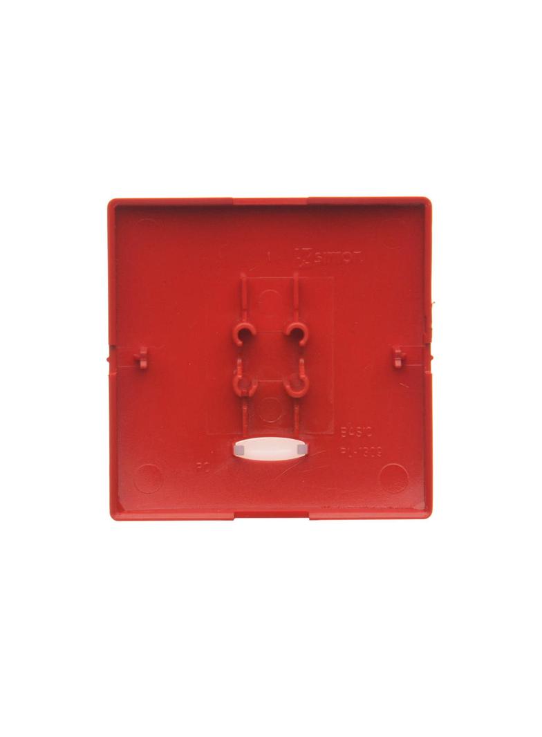 Simon Basic Klawisz pojedynczy z oczkiem do łączników/przycisków z podświetleniem czerwony