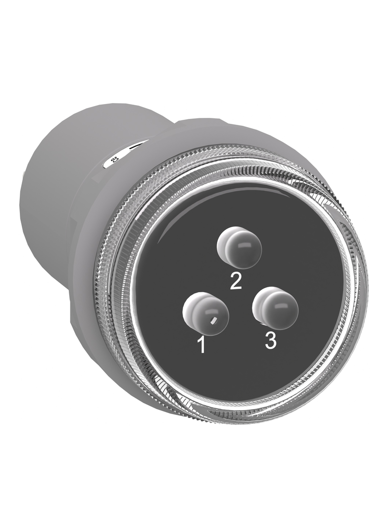 Harmony XB5 Lampka sygnalizacyjna napięcie 3 fazowe wskaźnik z 3 LED biała 400 V AC XB5EV57L4 Schneider