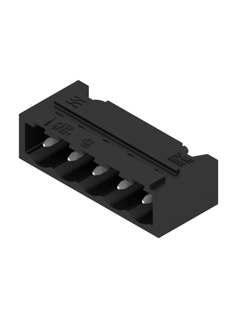 SL-SMT 5.00HC/05/90G 1.5SN BK RL Wtyki PCB (złącza płyty), 5.00 mm, Liczba biegunów: 5, kąt odejścia: 90° /350szt./ 1797720000 WEIDMÜLLER