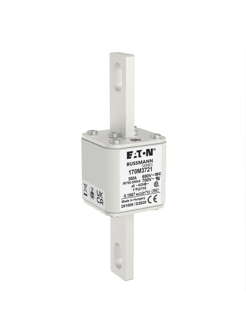 FUSE 500A 690V 1*FU/115 AR UC Wkładka szybka 500A AC 690V rozmiar 1 45x45x148 mm aR, 170M3721 EATON