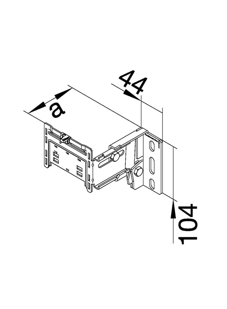 tehalit.BR/BRN Odstępnik uniwersalny odległość od ściany 78-125mm G2261 HAGER