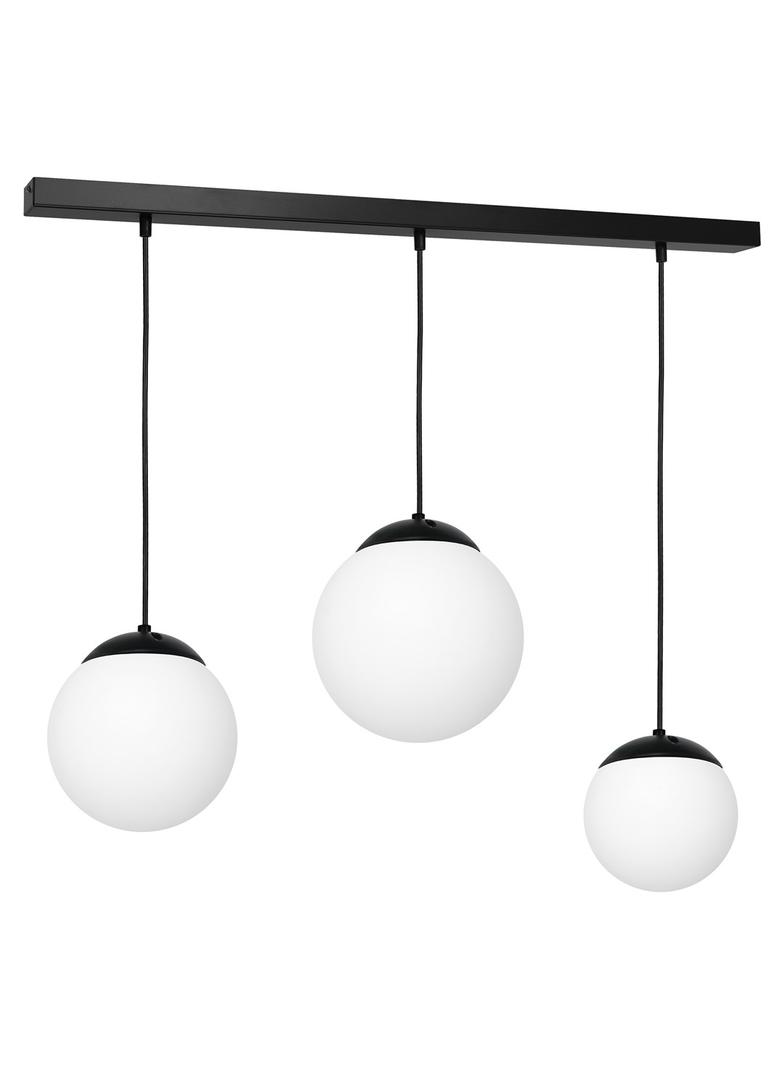 Milagro lampa wisząca Lima 3xE14 czarno/biała MLP6524