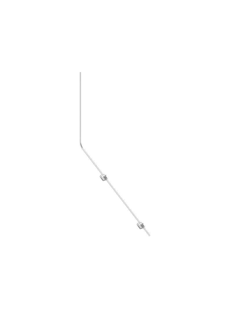 Iglica do podkonstrukcji paneli PV z zaciskami L=1250 mm, kąt 55 st. /AL/ | AN-90L/AL/