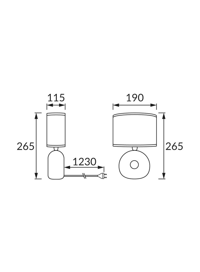 Lampka stołowa GOLF E14 CHROME/WHITE