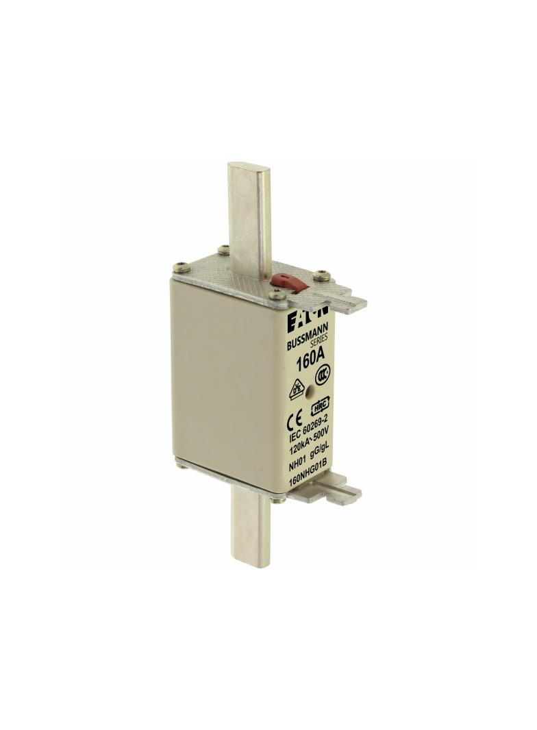 NH FUSE 160A 500V GG/GL SIZE 01 Wkładka NH01 160A 500V GL/GG podwójny wskaźnik 160NHG01B EATON