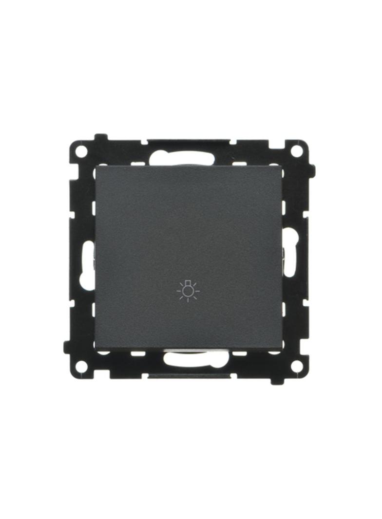 Simon 55 Przycisk zwierny /światło/ szybkozłączka Czarny mat