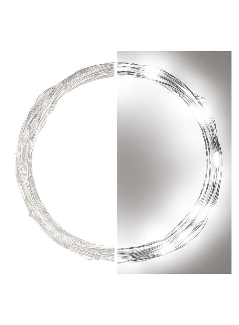 Lampki łezki świąteczne 40LED 4m zimna biel srebrne timer D3AC02 EMOS