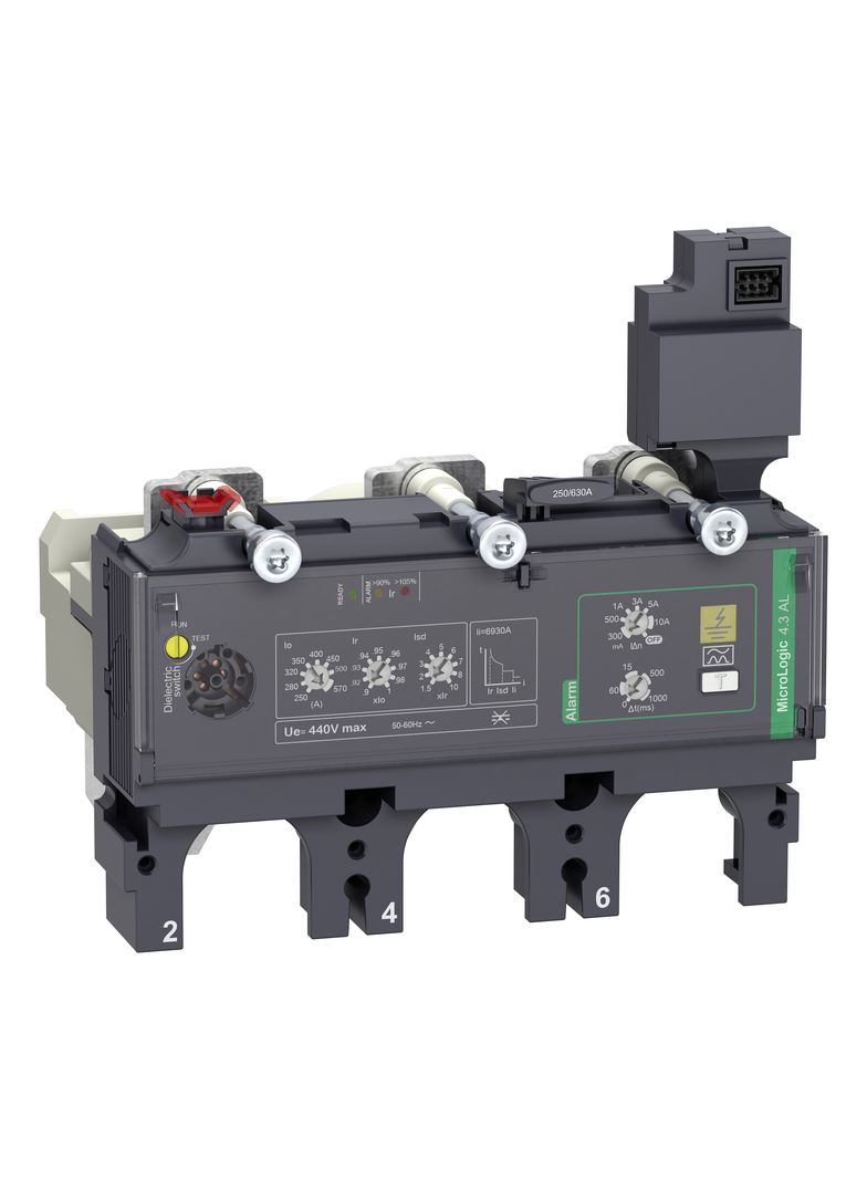 Wyzwalacz elektroniczny, ComPacT NSX, MicroLogic 4.3AL, 3P3D, 570A, do NSX630