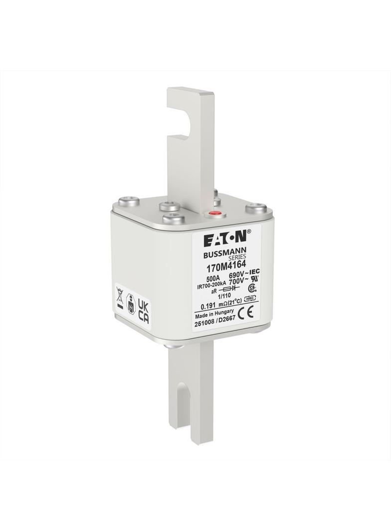 500A 690V 1/110 aR INDICATOR FUSE Wkładka szybka 500A AC 690V DIN 1 53x66x138 mm aR DIN, 170M4164 EA