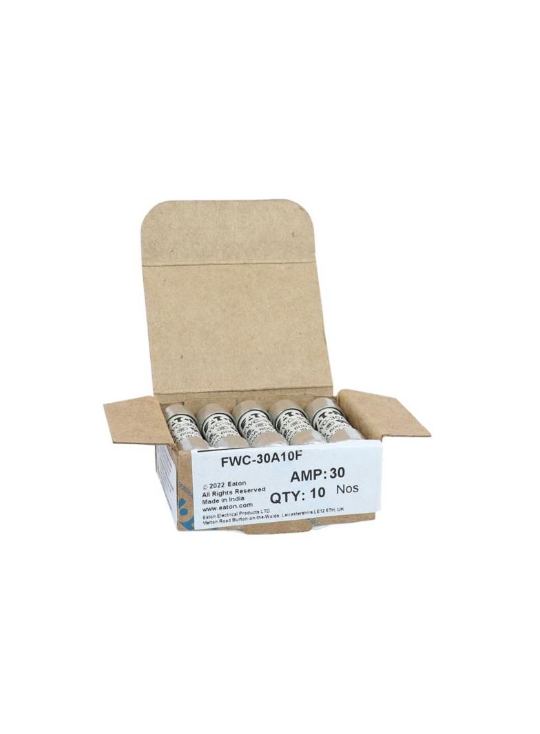 30Amp 600Vac 10x38mm FERRULE FUSE Wkładka szybka 30A AC 600V 10x38 mm aR UL FWC-30A10F EATON