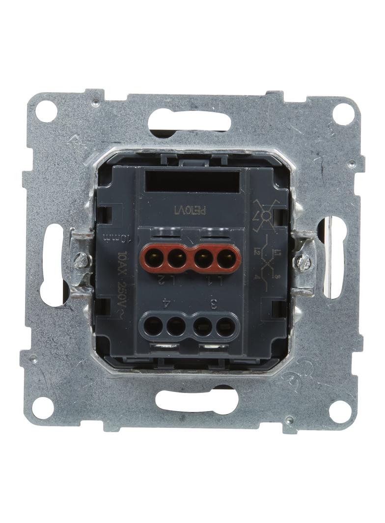 SUNO - Łącznik krzyżowy - 10 AX - 250 V~ - zaciski śrubowe, Czarny, Legrand